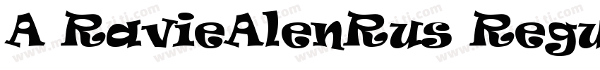 A RavieAlenRus Regular字体转换